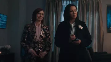 Etro Paisley Metallic Blazer worn by Elsbeth Tascioni (Carrie Preston) as seen in Elsbeth (S02E15)