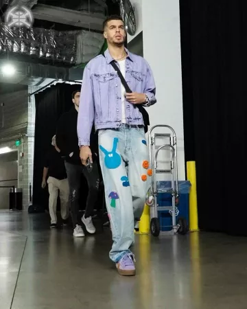 Puma Puma Creeper Phatty x Fenty 'Lavender' porté par Michael Porter Jr. sur le compte Instagram @nuggets