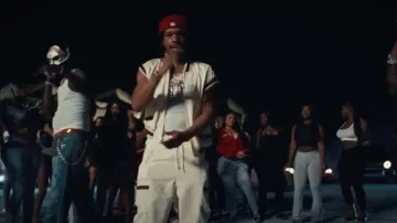 New Era St. Louis Cardinals Rouge 59FIFTY porté par Young Thug dans Lil Baby, Young Thug, Future - Dum, Dumb, and Dumber