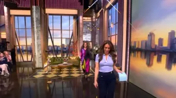 Veronica Beard Renzo Straight Crop Pants worn by Alyssa Farah as seen in The View on March 18, 2025