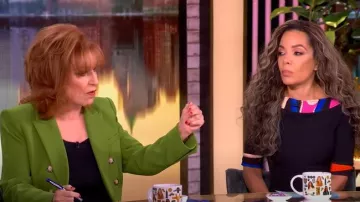 Veronica Beard Miller Dickey Double-Breasted Jacket worn by Joy Behar as seen in The View on March 19, 2025