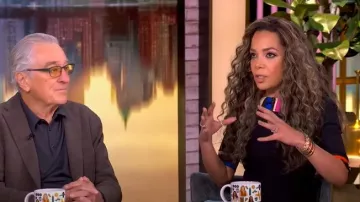 Pucci Colorblocked-Trim Midi-Dress worn by Sunny Hostin as seen in The View on March 19, 2025