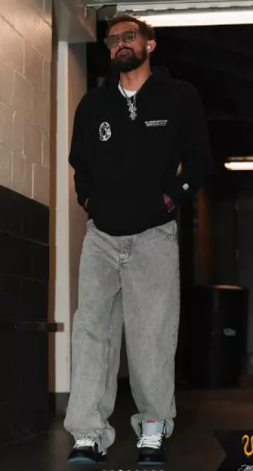 Billionaire Boys Club Black 'Air and Space' Hoodie worn by Trae Young on the Instagram account @atlhawks