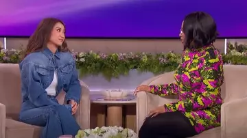 Alaia Crinoline Jean worn by Brenda Song as seen in The Jennifer Hudson Show on March 7, 2025