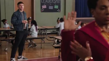 Uniqlo Zip UP Blouson Jacket worn by Jacob Hill (Chris Perfetti) as seen in Abbott Elementary (S04E18)