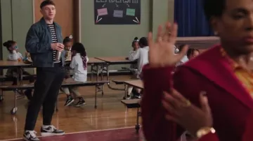 Nike Court Vision Low Next Nature worn by Jacob Hill (Chris Perfetti) as seen in Abbott Elementary (S04E18)