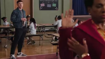 Nike Court Vision Low Next Nature worn by Jacob Hill (Chris Perfetti) as seen in Abbott Elementary (S04E18)