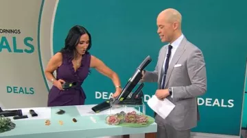 Diane von Furstenberg Hampton Wrap Dress worn by Elizabeth Werner as seen in CBS Mornings on March 13, 2025