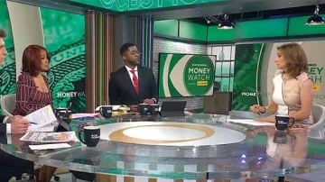 Equipment Cyrienne Dress worn by Gayle King as seen in CBS Mornings on March 18, 2025