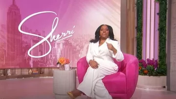 Ann Taylor Lapel Jumpsuit worn by Sherri Shepherd as seen in Sherri on March 18, 2025