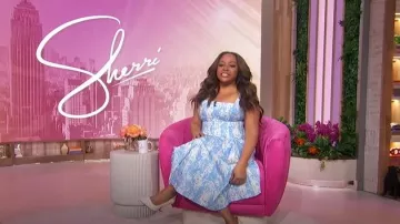 Lela Rose Floral Cotton Maxi Dress worn by Sherri Shepherd as seen in Sherri on March 20, 2025