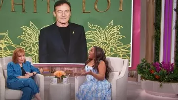 Cinq a Sept Nitsan Parachute Pants worn by Joy Behar as seen in Sherri on March 20, 2025