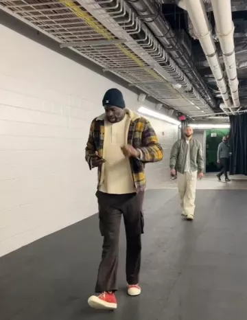 Scotch & Soda Navy Blue & Yellow Plaid Lined Jacket worn by Draymond Green on the Instagram account @warriors