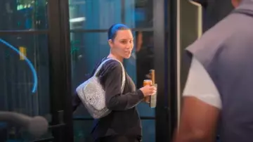 Balenciaga Monaco Small Sling Bag worn by Kim Kardashian as seen in The Kardashians (S06E07)