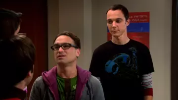 Tron Movie Damn 2.0 Design Illustration T-Shirt worn by Sheldon Cooper (Jim Parsons) in The Big Bang Theory (S01E15)