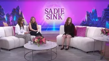 Maison Margiela Tabi 80mm Leather Pumps worn by Sadie Sink as seen in Today with Jenna & Friends on March 21, 2025
