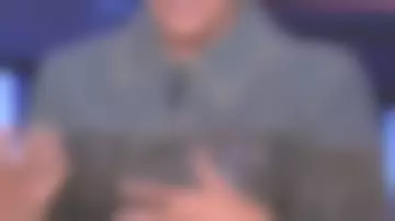Leïla Bekhti's half-jean, half-leather jacket in C à Vous