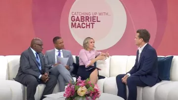 Ted Baker Dyana Dress worn by Dylan Dreyer as seen in Today on March 24, 2025