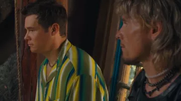 Asos Bowling Striped Shirt worn by Kelvin Gemstone (Adam DeVine) as seen in The Righteous Gemstones (S04E03)