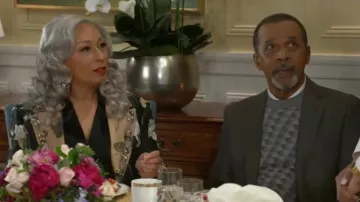 Alexis Bittar Crumpled Gold Large Post Earrings worn by Dani Dupree (Karla Cheatham Mosley) as seen in Beyond the Gates (S01E17)