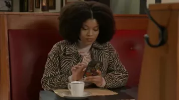 Kimchi Blue at Urban Outfitters Evelyn Bomber Jacket worn by  Eva Thomas (Ambyr Michelle) as seen in Beyond the Gates (S01E17)