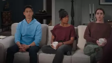 Old Navy Rotation Pullover Hoodie worn by Benson 'Blue' Kwan (Harry Shum Jr.) as seen in Grey's Anatomy (S21E10)