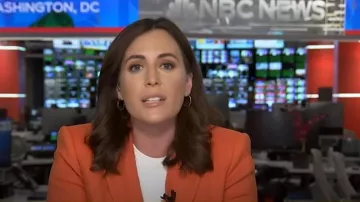 Veronica Beard Miller Dickey Jacket worn by Hallie Jackson as seen in Today on March 25, 2025