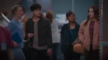 Allsaints Ormside Denim Jacket worn by Lucas Adams (Niko Terho) as seen in Grey's Anatomy (S21E11)