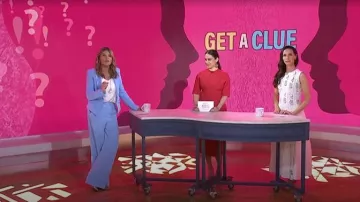 Reiss Naya Jersey Belted Midi-Dress worn by Donna Farizan as seen in Today with Jenna & Friends on March 25, 2025