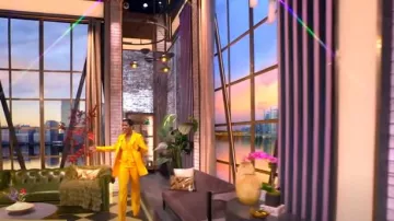 Gabriela Hearst Vesta Pant worn by Tamron Hall as seen in The View on March 25, 2025