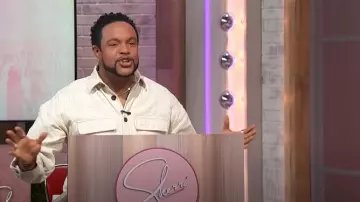 Honor the Gift Legacy Eyelet Shirt worn by Jawn Murray as seen in Sherri on March 24, 2025