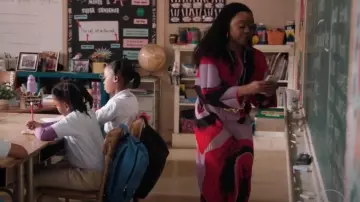 Solace London The mirabelle Dress worn by Janine Teagues (Quinta Brunson) as seen in Abbott Elementary (S04E19)