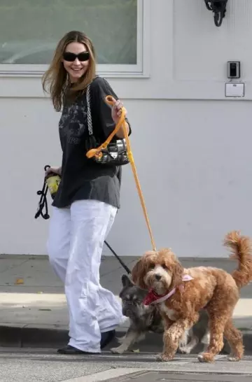 Michael Kors Soho Bag worn by Madelyn Cline in Los Angeles on March 3, 2025