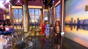 ALC Charlie Bermuda Shorts worn by Alyssa Farah as seen in The View on March 27, 2025