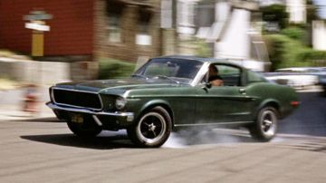 Ford Mustang GT 390 car driven by Frank Bullitt (Steve McQueen) as seen in Bullitt