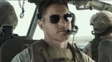 The sunglasses of Navy Seal Lt. Martin (Sam Jaeger) in American Sniper