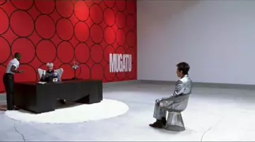 The  armchair "Warren Platner" in The Jacobin Mugatu's Desk  (Will Ferrel) in Zoolander