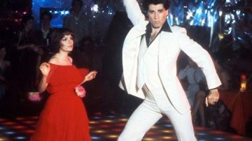 The white suit Tony Manero (John Travolta) in Saturday night Fever