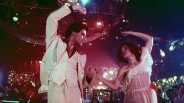 The white suit, Tony Manero (John Travolta) in Saturday night Fever