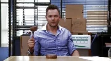 Chemise bleue Michael Bastian de Jeff Winger dans Community S5E12