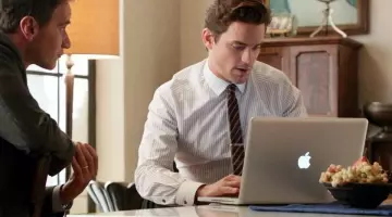 The Apple MacBook Air computer used by Neal Caffrey (Matt Bomer) in the TV series FBI: Very Special Duo