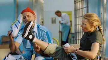 The pair of Adidas Gazelle 'Zissou' Steve Zissou (Bill Murray) in The life Aquatic