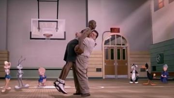 The pair of Nike Air Jordan 9 Michael Jordan in Space Jam