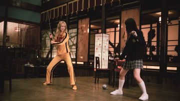 Los zapatos inspirados en el Tai Chi de Bruce Lee de Black Mamba (Uma Thurman) en Kill Bill Vol.1