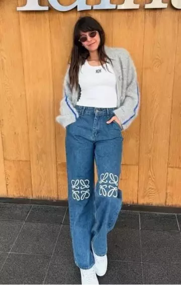 Nagata Brushed Alpaca Cardigan worn by Nina Dobrev on her Instagram Post on March 5, 2025