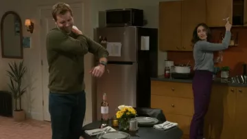 John Varvatos Riley Textured Sweater worn by  Derek Baldwin(Ben Gavin) as seen in Beyond the Gates (S01E18)