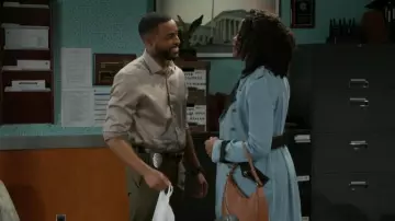 Fleur du Mal Denim Trench worn by  Naomi Hamilton Hawthorne(Arielle Prepetit) as seen in Beyond the Gates (S01E18)