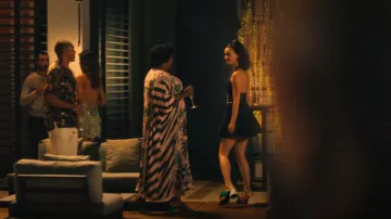 JW Anderson Chain Link Heel Mule worn by Chloe (Charlotte Le Bon) as seen in The White Lotus (S03E07)