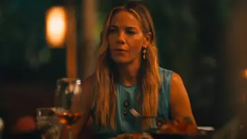 Pamela Love Valentine Drop Earrings worn by Jaclyn Lemon (Michelle Monaghan) as seen in The White Lotus (S03E07)