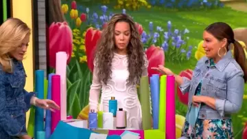Zimmermann Denim Crop Jacket worn by Gretta Monahan as seen in The View on March 31, 2025